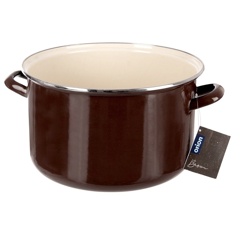 Pot Enamel BROWN 30 cm, 10 l