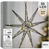 Gwiazda świecąca czarna 50 LED wisząca 50 cm