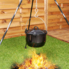 Cauldron with Handle Enamel with Lid 20 cm, 3.8 l
