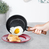 Frying Pan Granite with Glass Lid BLACK&WOOD 16 cm