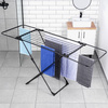 Drying Rack Metal Black Extendable XXL 108-182 cm