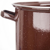 Garnek emaliowany brązowy BROWN 36 cm, 15 l
