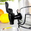 Dispenser with Tap and Black Stand with Glasses 3.2 l / 200 ml 14 pcs