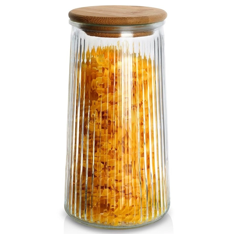 Dry Food Storage Container Glass with Lid and Gasket 1.3 l
