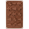 Cookie Mold Silicone Orange Christmas SILLINIE
