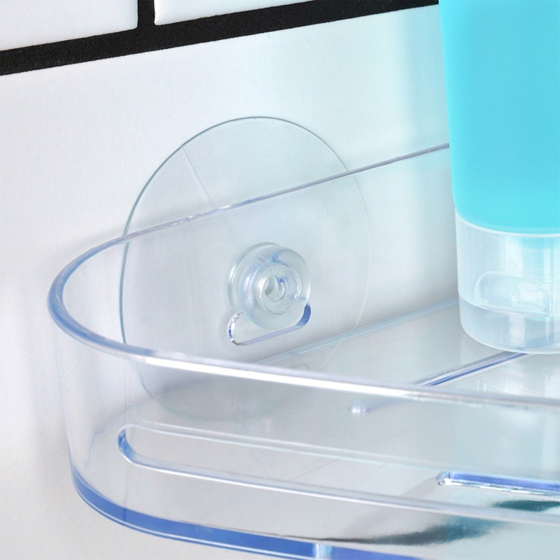 Shower Shelf on Suction Cups Corner 23x15 cm