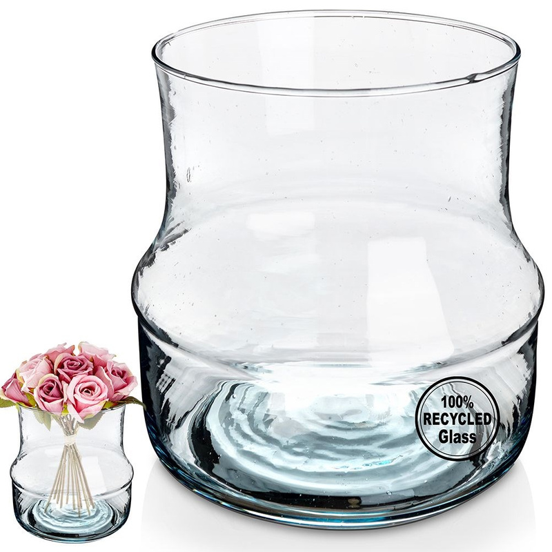 Flower Vase Glass 17 cm