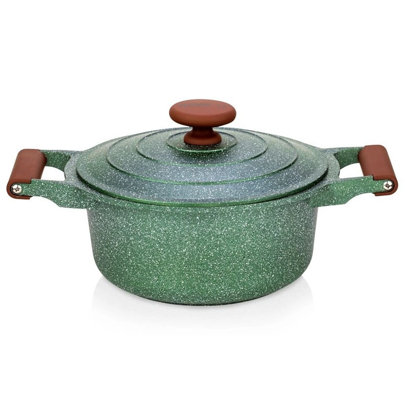 Pot Granite with Lid OMEGA 24 cm, 4.4 l