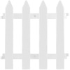 Garden Fence White 30x30 cm 10 pcs