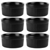 Ramekins Ceramic Black 260 ml 6 pcs