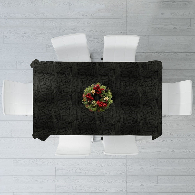 Obrus plamoodporny ciemnozielony 220x150 cm