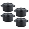 Garnek do serwowania z pokrywką żeliwny CAST LINE 10 cm, 250 ml, 4 szt.