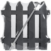 Garden Fence Graphite Border 30x30 cm 20 pcs