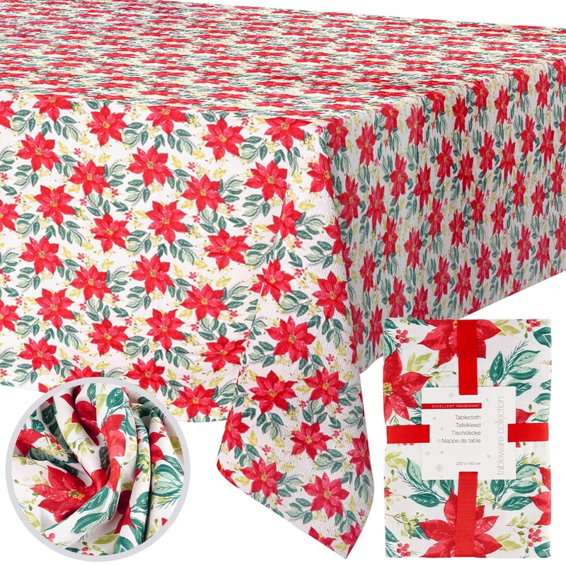 Tablecloth Christmas Stain-Resistant 220x150 cm