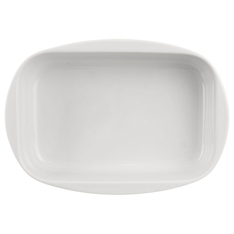 Naczynie żaroodporne porcelanowe białe 24x17x5 cm, 1 l