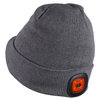 Czapka z latarką beanie szara