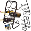 Wine Rack Metal Black 6 Bottles 22.5x39 cm