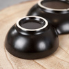 Snack Bowls Porcelain Black Triple 25 cm