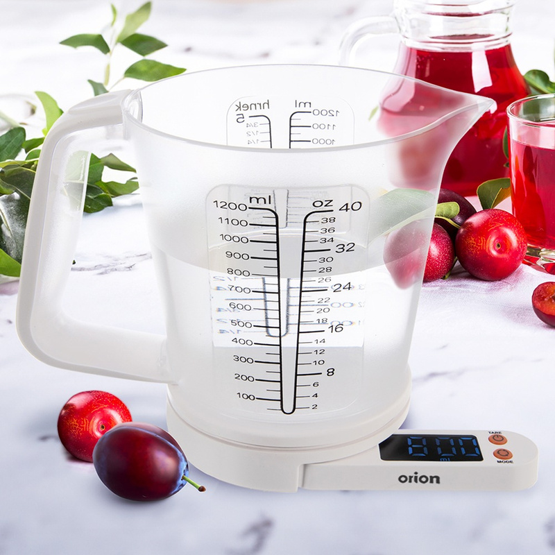 Waga kuchenna z miarką 5 kg, 1,2 l