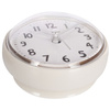 Bathroom Clock with Suction Cup Wall Waterproof Beige 7.5 cm