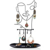 Jewellery Stand Metal Black Face