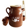 Pojemnik do kiszenia ceramiczny z pokrywką szczypcami 6 l