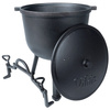 Cauldron Cast Iron on Legs with Lid CAST LINE 10 l
