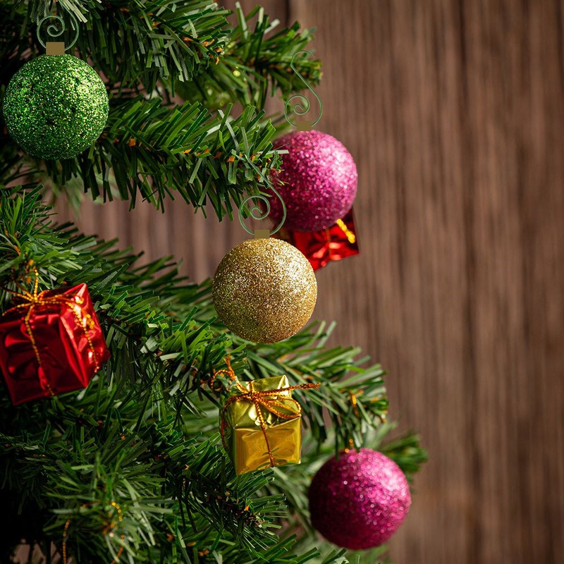 Christmas Ornament Hooks Green 4.5 cm 40 pcs