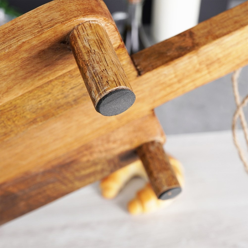 Serving Board Wooden on Legs 50.5x19.5 cm