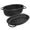 Roasting Tin Granite with Lid 2 in 1 GRANDE 10 l, 43x28 cm