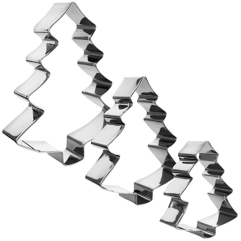 Cookie Cutters Steel Tree 13 cm 3 pcs