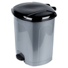 Bin with Pedal Plastic Gray 50 l
