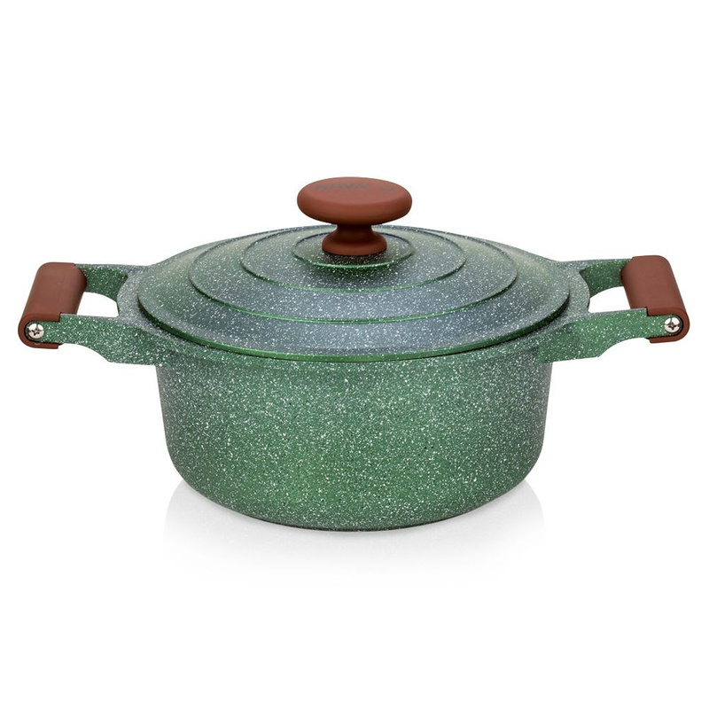 Garnek granitowy z pokrywką OMEGA 20 cm, 2,6 l