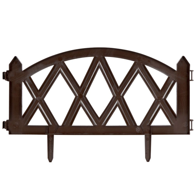 Garden Fence Brown Border 50x30 cm 12 pcs