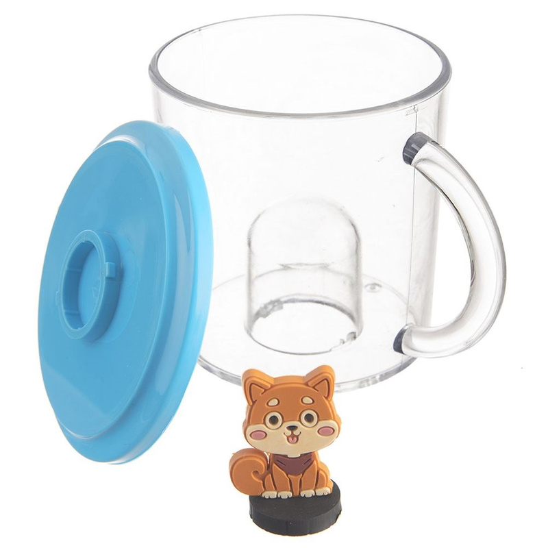 Kubek z figurką dla dziecka pies 240 ml