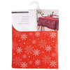 Tablecloth Stain-Resistant Red Snowflakes 180x130 cm